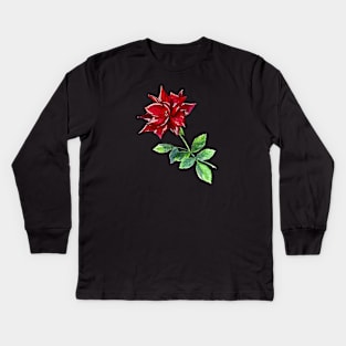 Rose Kids Long Sleeve T-Shirt